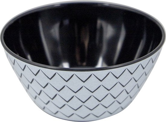 Bo-Camp - Vaisselle - Mix & Match - 16 pièces - Noir/Blanc