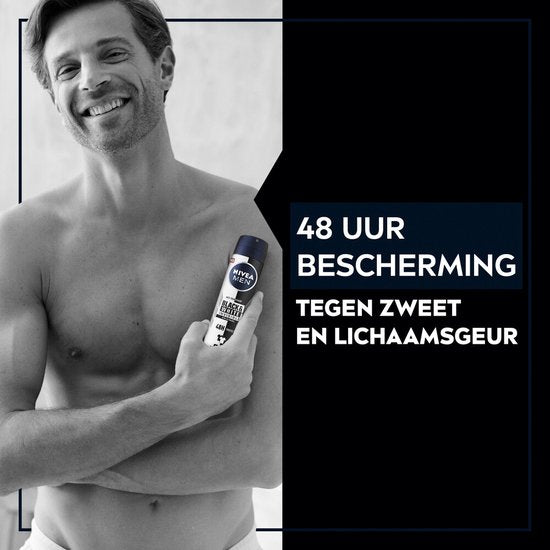 Déodorant en spray NIVEA Men Invisible pour Black & White - 150 ml