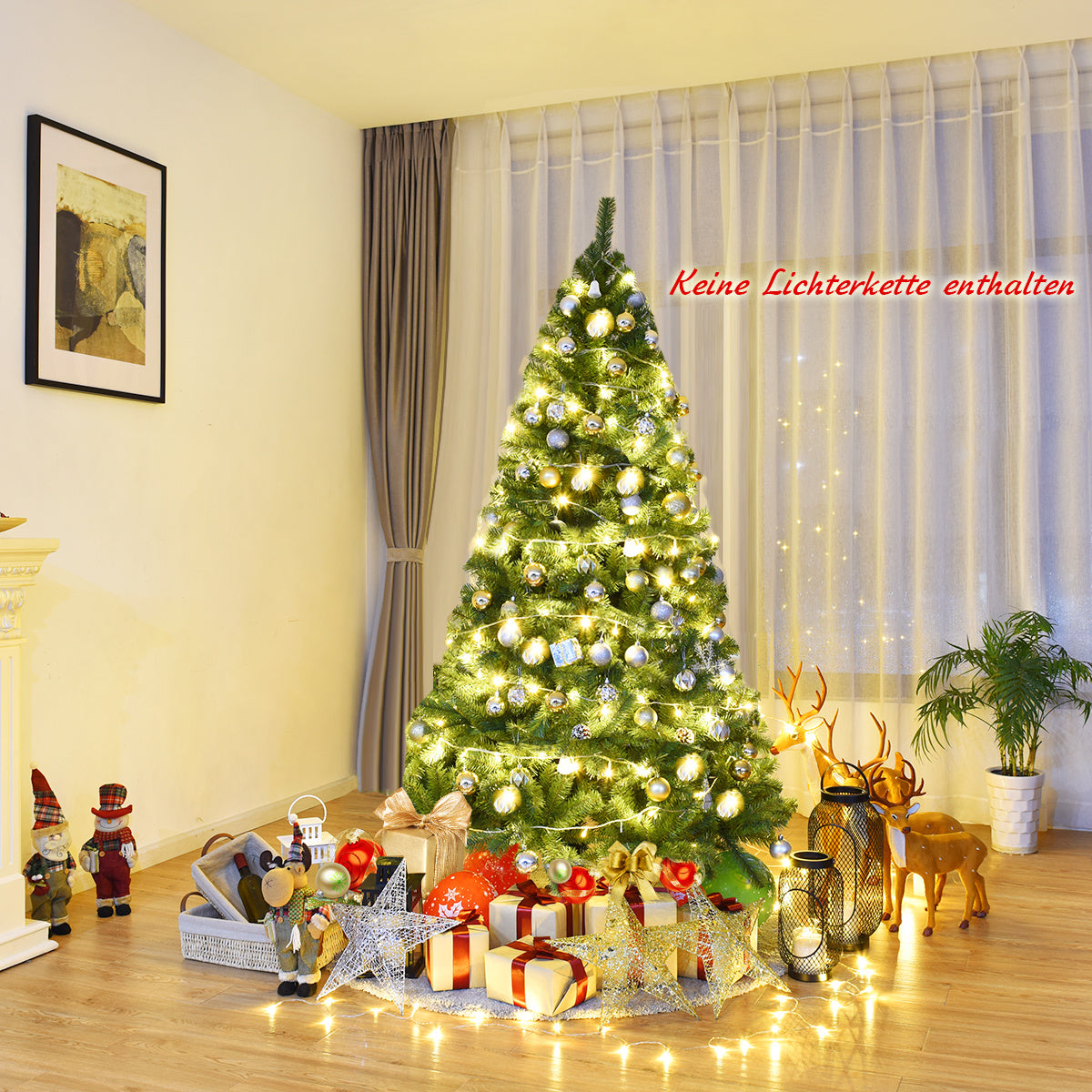 Coast Artificial Christmas Tree - 180cm - Arbre de Noël réaliste à 1000 branches - Convient pour l'intérieur et l'extérieur - Vert