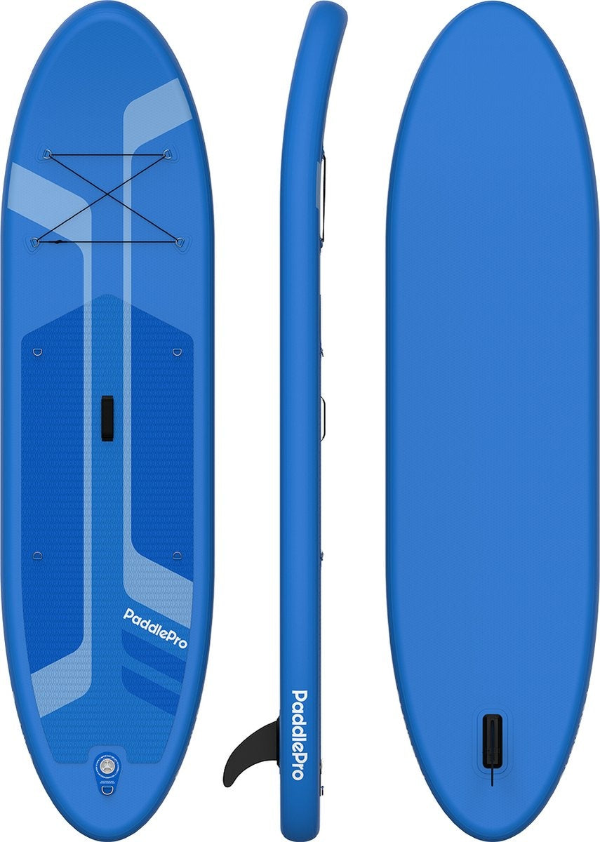 Paddle LifeGoods - Deluxe Set - Avec siège - Planche à pagaie gonflable - Max. 135KG - 320x81cm - Bleu