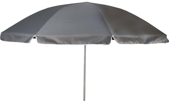 Bo-Camp - Parasol - Avec bras articulé - Ø 200 cm - Gris