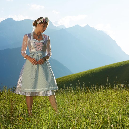 Dressforfun Midi-Dirndl Oberammergau modèle 2 XXL - déguisement costume halloween déguisement fête de carnaval déguisement fête de carnaval - 304629