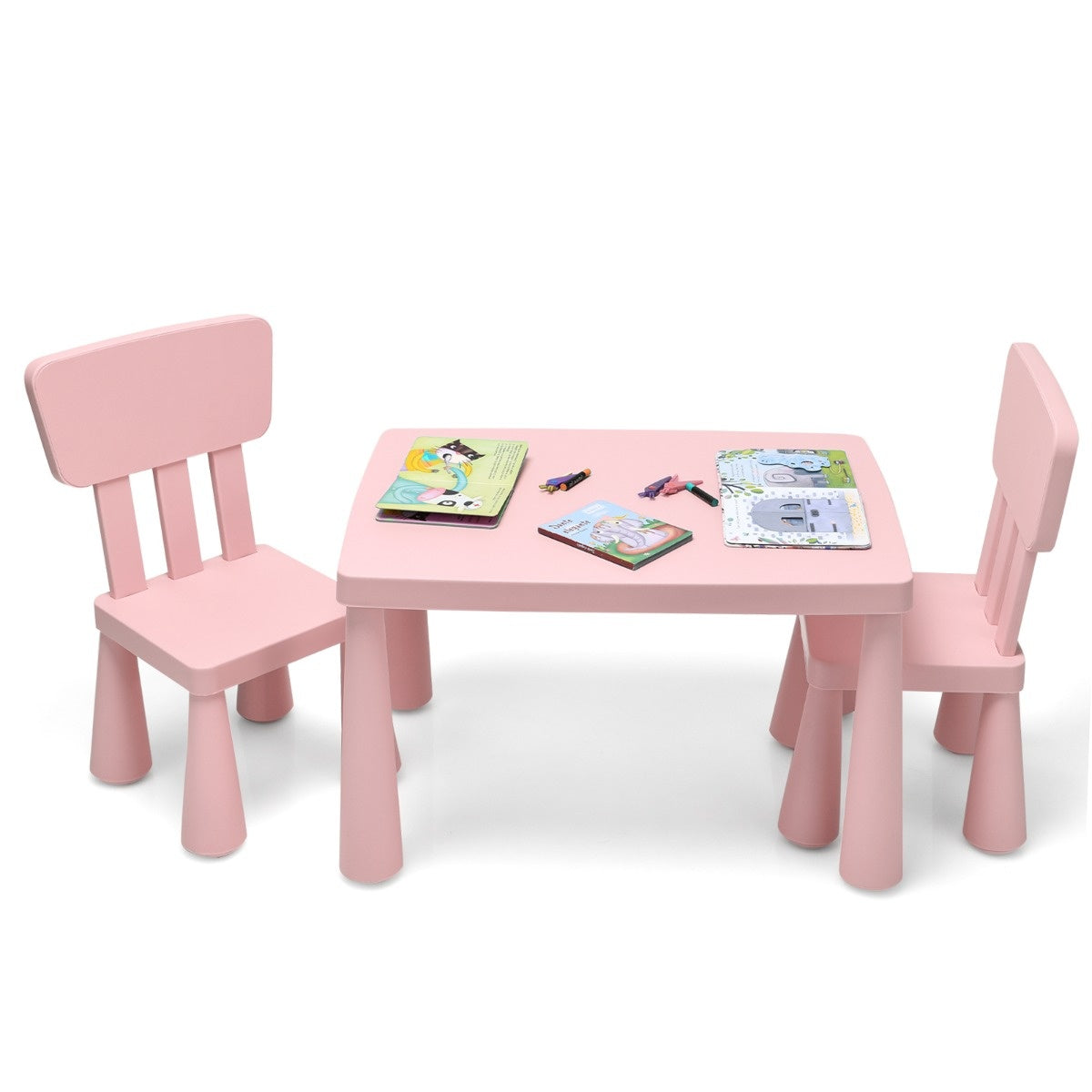 Table enfant Coast et 2 chaises 3 TLG. Sièges pour enfants Set Rosa