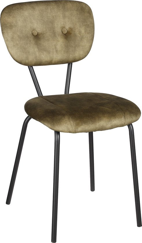 Chaise, Mica Decorations, Chaise de salle à manger Monroe, Tissu Adore, Vert