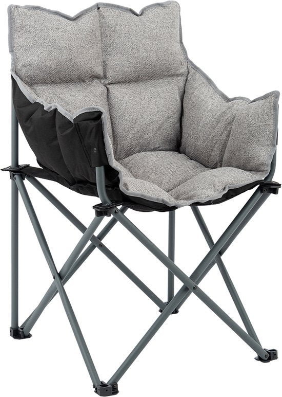 Bo-Camp - Urban Outdoor - Chaise pliante - Montpellier - Gris