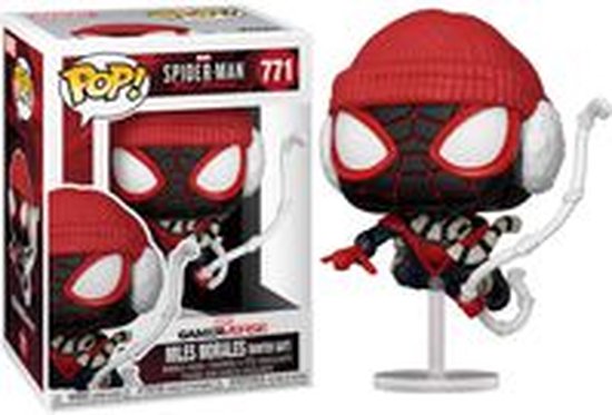 Spider-Man POP ! figurine vinyle Miles Morales Winter Suit - 9 cm