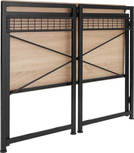 tectake® - Bureau pliant Paterson 102x51x77cm - brun clair - 404661