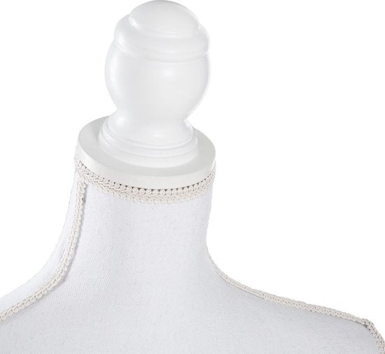 tectake® - mannequin - buste de femme - blanc - hauteur réglable - 402566