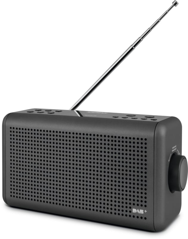 Nordmende Transita 210 Radio stéréo DAB+ et FM avec Bluetooth - Rechargeable et portable - Anthracite - 24 x 13 x 6 cm