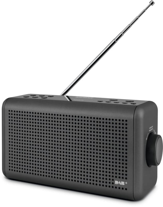 Nordmende Transita 210 Radio stéréo DAB+ et FM avec Bluetooth - Rechargeable et portable - Anthracite - 24 x 13 x 6 cm