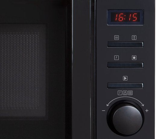Tomado TMS2002B - Four à micro-ondes solo - 20 litres - Avec écran - 5 modes de cuisson - Eclairage intérieur - Noir mat