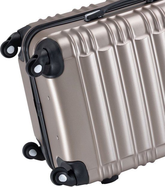 Trolley Travel Case Set / Valise Rome - 4 pièces - Champagne - ABS