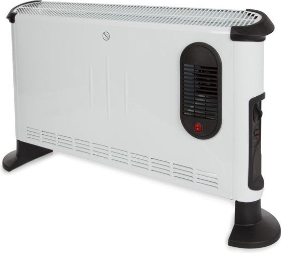 Perel Radiateur convecteur, intérieur, trois niveaux de chaleur, ventilateur turbo, 3000 W