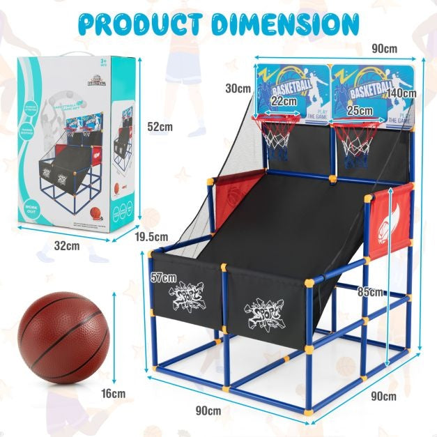 Coast Basketball set for kids - arcade - 2 joueurs - 90 x 90 x 140 cm