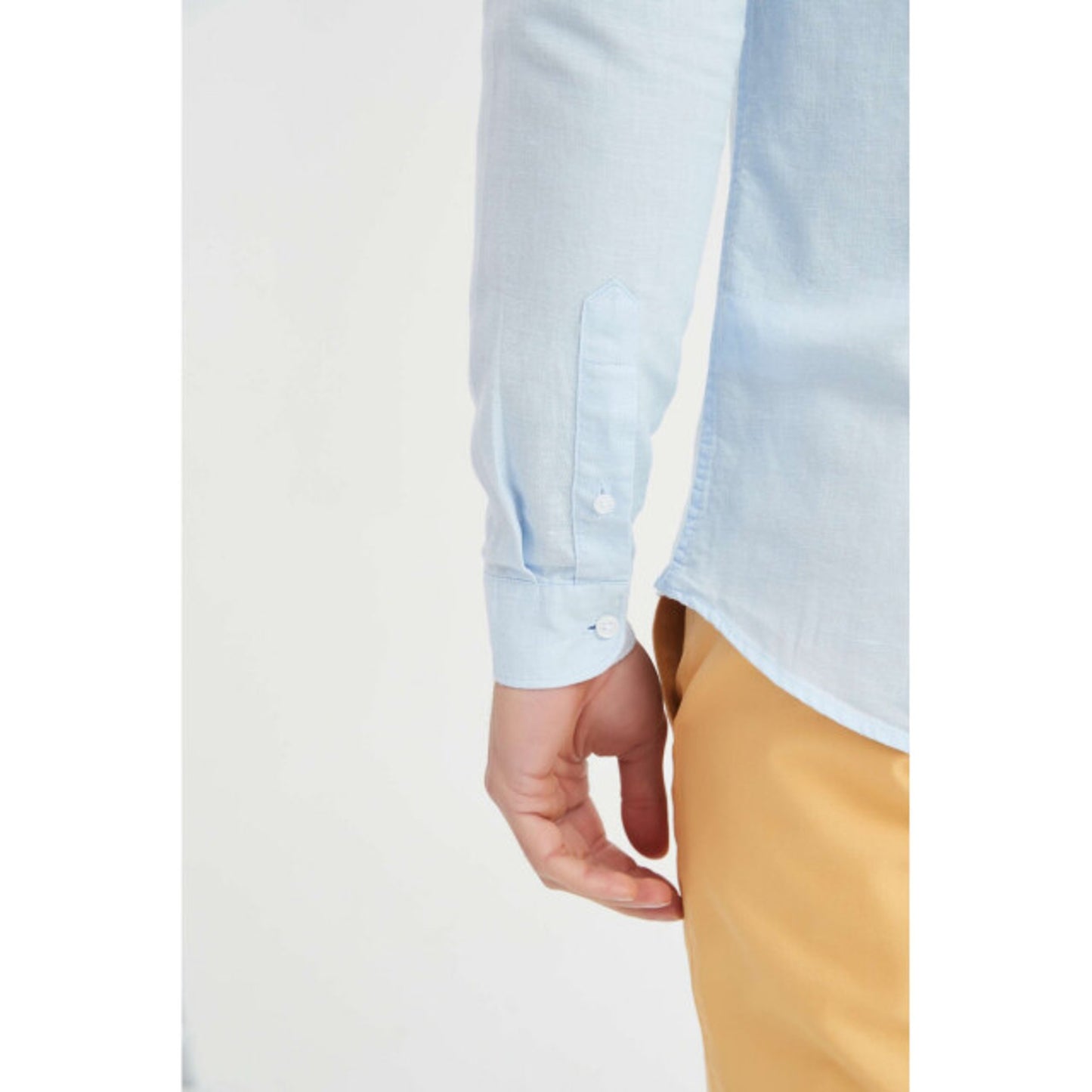 Chemise en lin William de Faye Bleu - Taille M