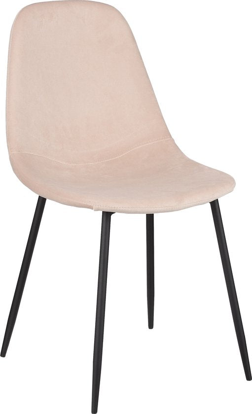 Chaise de salle à manger - Mica Decorations - Polyester recyclé - Blanc cassé