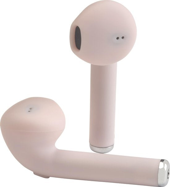 Denver TWE-46 - Ecouteurs - Sans fil - Ecouteurs sans fil - Bluetooth - avec étui de chargement - mains libres - sport - casque - intra-auriculaire - Bluetooth 5.0 - Rose
