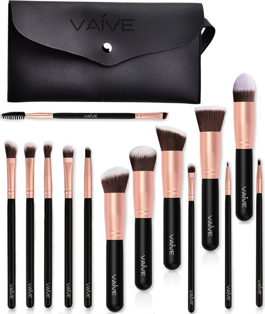 VAIVE Makeup Brushes Set - Foundation Brush - Eyeshadow Brushes - Powder Brush - Makeup Brushes - Brush Sets - Eyebrow Brush