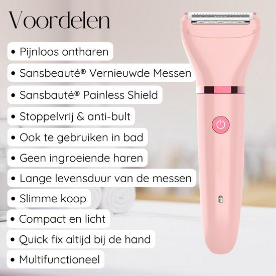 Rasoir Femme - Aisselles - Jambes - Maillot - Rasoir Femme - Epilateur électrique - Epilation visage femme - Tondeuse Femme - Rasoir Femme Bikini - USB Rechargeable