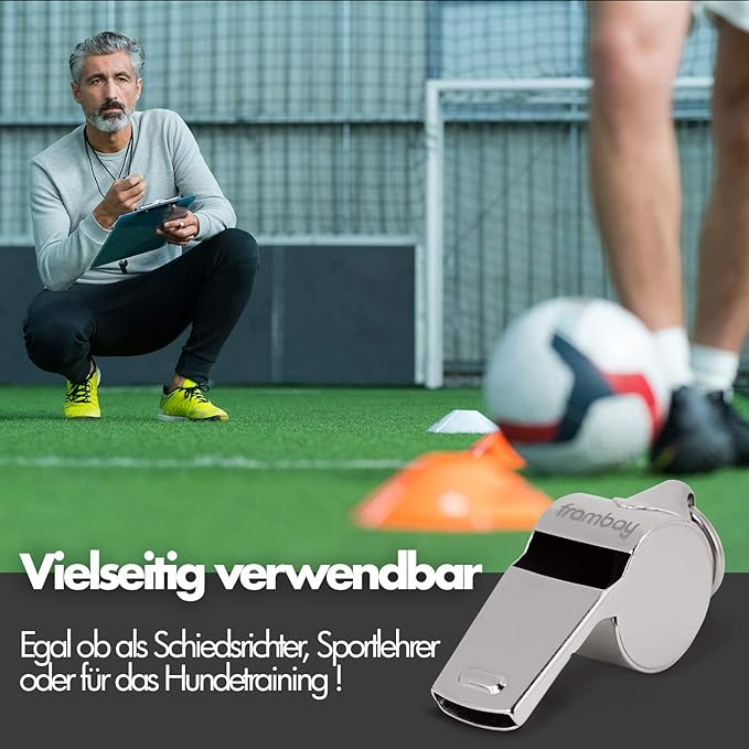 Sifflet - Sifflet avec balle innovante [AirSpin] I Sifflet d'arbitre I Sifflet de signalisation I Sifflet d'urgence I Sifflet pour cours de sport I Sifflet pour enfants