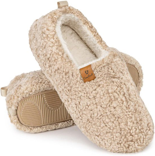 Chaussons Ladies - Chaussons - Taille 38/39 - Khaki - Antidérapant - Comfeet