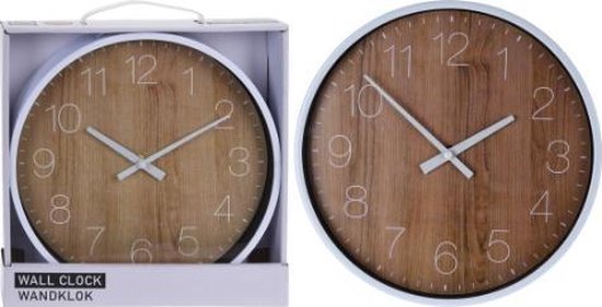 Horloge murale bambou - 25 cm - horloge murale - chambre