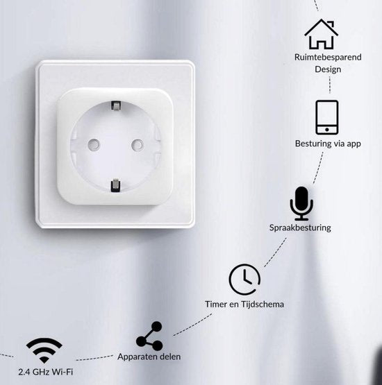 K&L Smart Plug - Interrupteur horaire - compatible avec Google Home, Amazon Alexa et IFTTT - Smart Plug