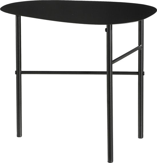Mica Decorations Table d'appoint Fonda - L44 x L30 x H40 cm - Métal - Noir