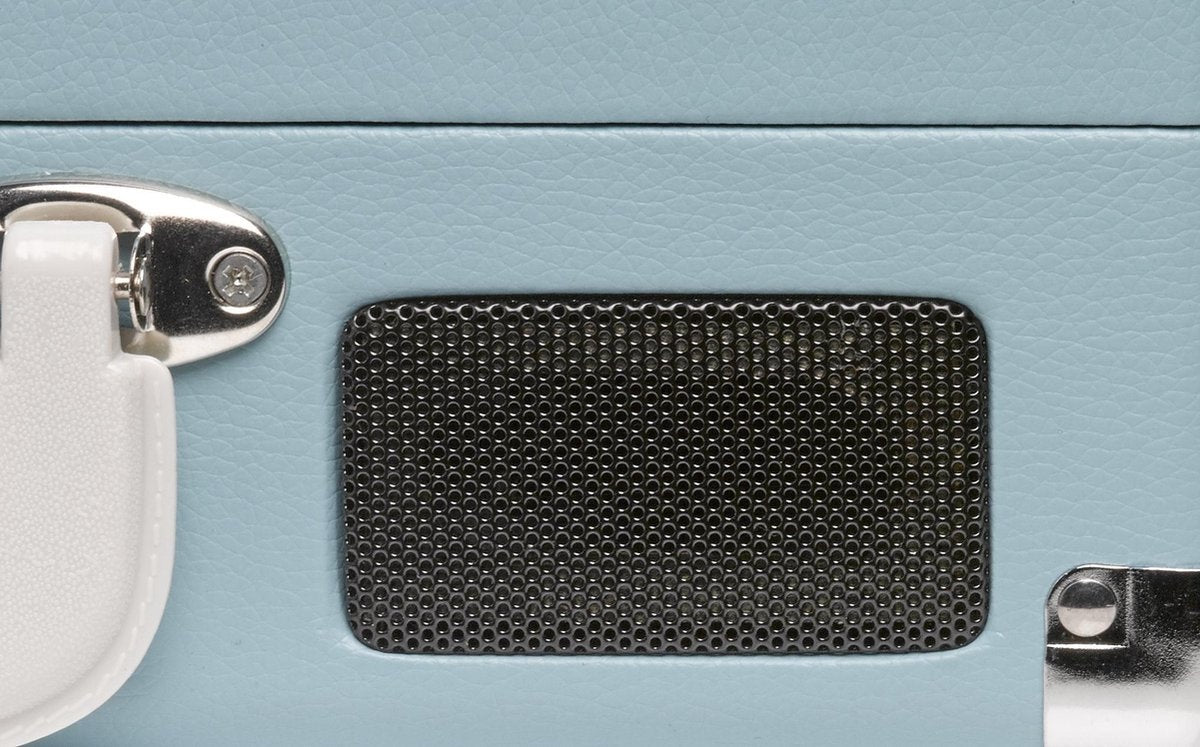 Denver Record Player - Haut-parleurs intégrés - Logiciel PC inclus - Auto-stop - Rétro - VPL120 - Bleu