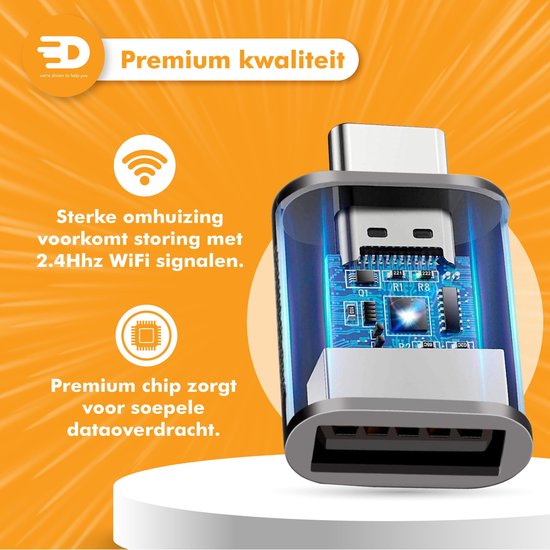 Drivv. Adaptateur USB C vers USB A - 2 pièces - Gris spatial - Thunderbolt 3 - USB 3.0 - 5Gbps