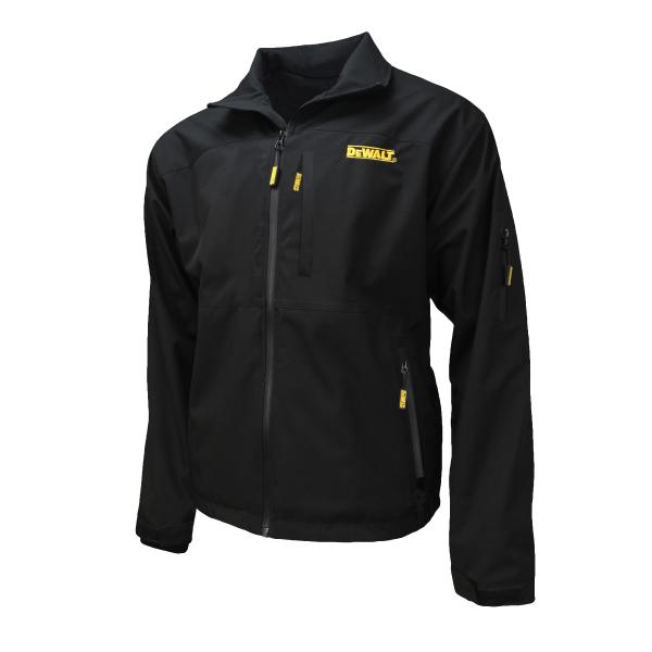 Veste chauffante DeWalt Softshell - Avec batterie, chargeur et adaptateur - Noire - Taille M