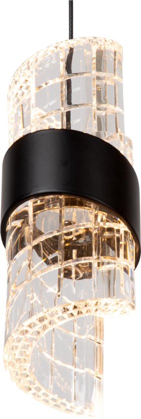 Lucide KLIGANDE - Suspension - Ø 30 cm - LED à intensité variable - 5x8 W 2700 K - Noir