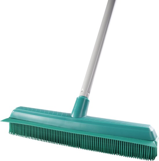 Balai Leifheit Classic Supra - balai en caoutchouc avec manche télescopique - longueur du manche : 80-140 cm - largeur de balayage : 35 cm