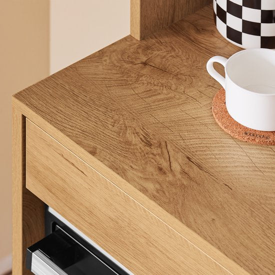 SoBuy FSB98-N Buffet de cuisine - Buffet en bois avec 2 portes et tiroirs