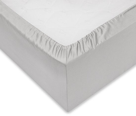 Zohome Drap-housse Satinado - Drap-housse simple - 90x200 - 100% Coton Satin - Gris