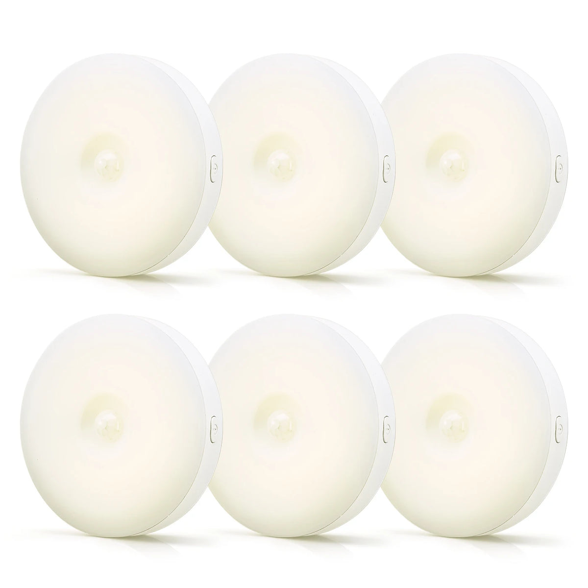 VIVREAL Lampes de nuit, lot de 6 NL-02 – Éclairage d'ambiance tamisé – ABS+PC – Compactes et sans fil