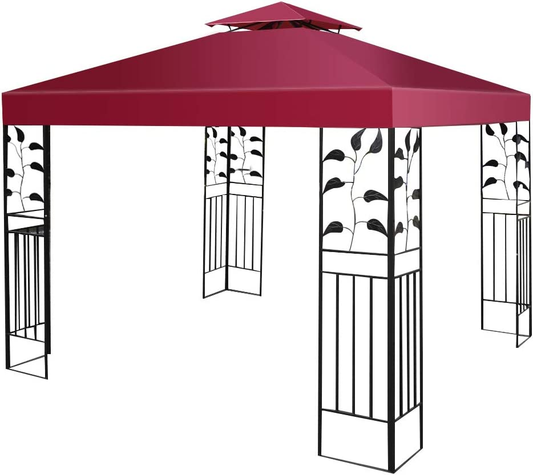 Auvent de terrasse côtière 300 x 300 cm couverture de terrasse pour pavillon à deux étages