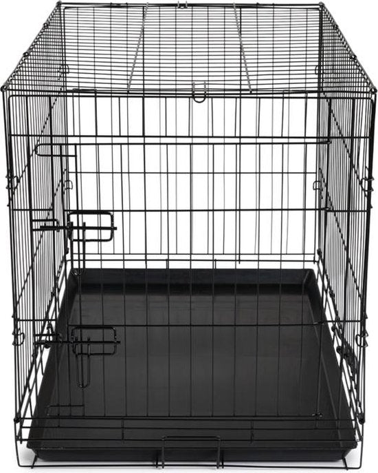 Cage pour chien - XL - 91 x 56 x 63 cm - Pliable - Métal, plastique - Noir - VI Online Products