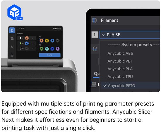 Imprimante 3D Anycubic Kobra S1 Combo – Système CoreXY – Nivellement automatique du plateau – Vitesse d'impression de 600 mm/s – Système de filaments multicolores – Plateau d'impression flexible en PEI – Commande via Wi-Fi et application – Prête à l'emplo