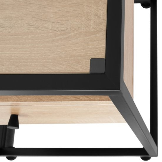 tectake - table de chevet Preston - table de chevet 43x45x54,5cm - brun clair industriel - 404681