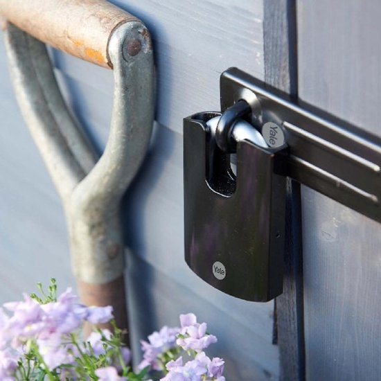 Cadenas en acier Yale - 62 mm - Anse fermée - Protection maximale - Noir
