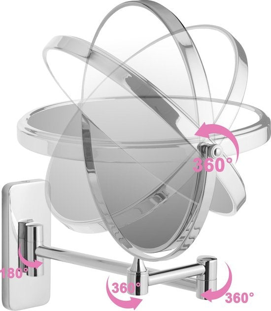 tectake®- Miroir - miroir de maquillage - 7 plis - 402643