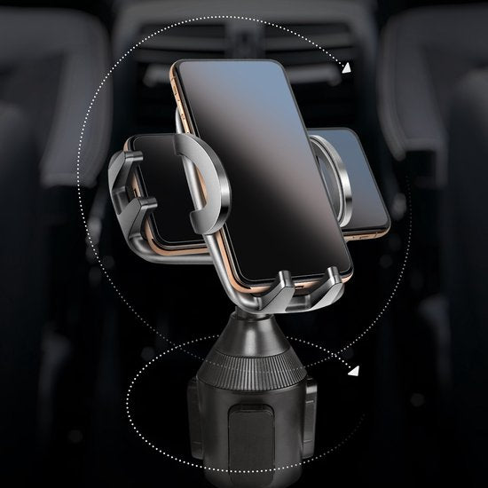 Bintoi® T300 - Supports de téléphone Accessoires de voiture intérieur - Support universel de téléphone GSM pour voiture - Support de gobelet pour voiture - Support de téléphone mobile pour voiture - Cadeau