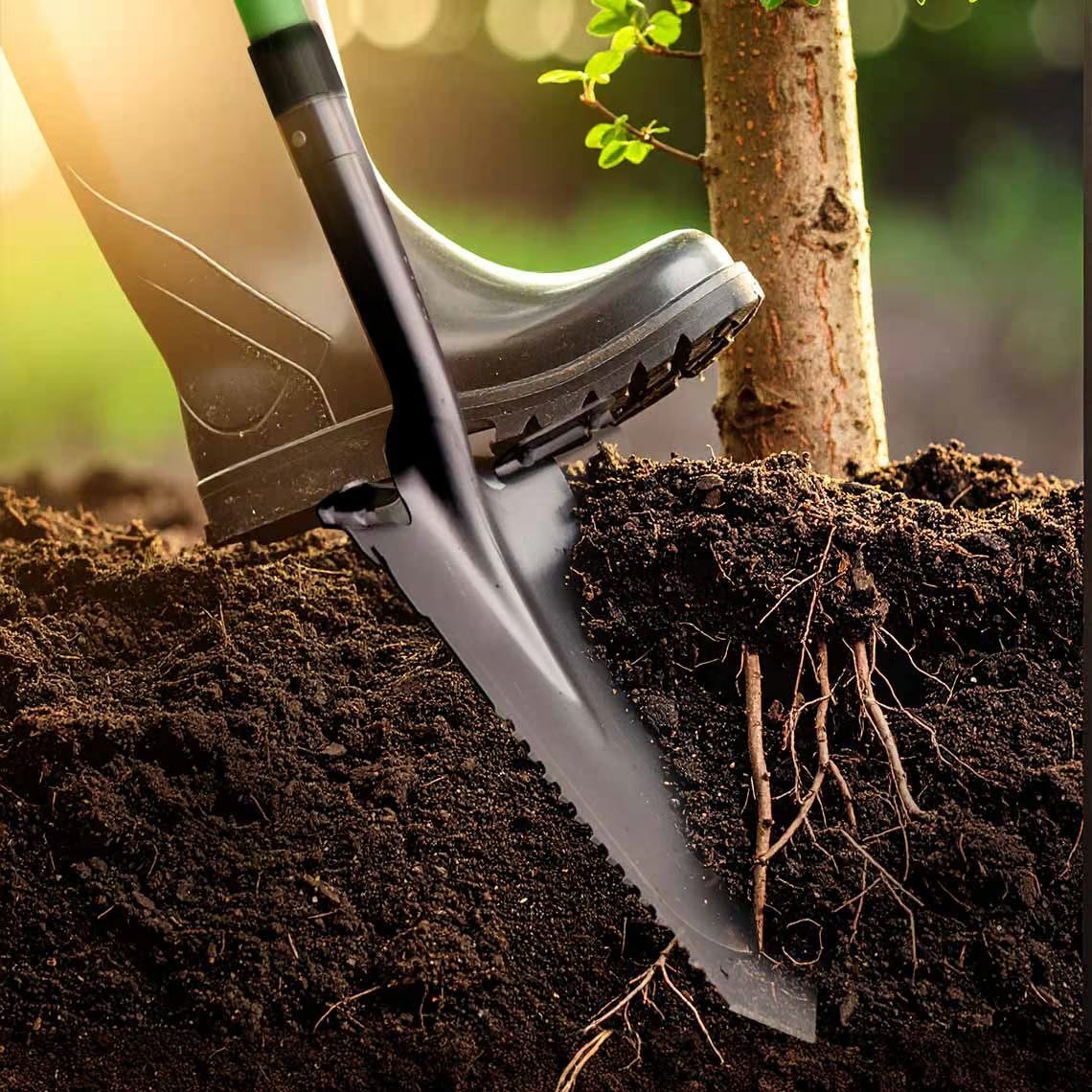 Pelle tout-en-un Hammersmith RayzerShovel - Structure robuste en acier au carbone - Convient pour creuser et scier - Poignée Softtouch