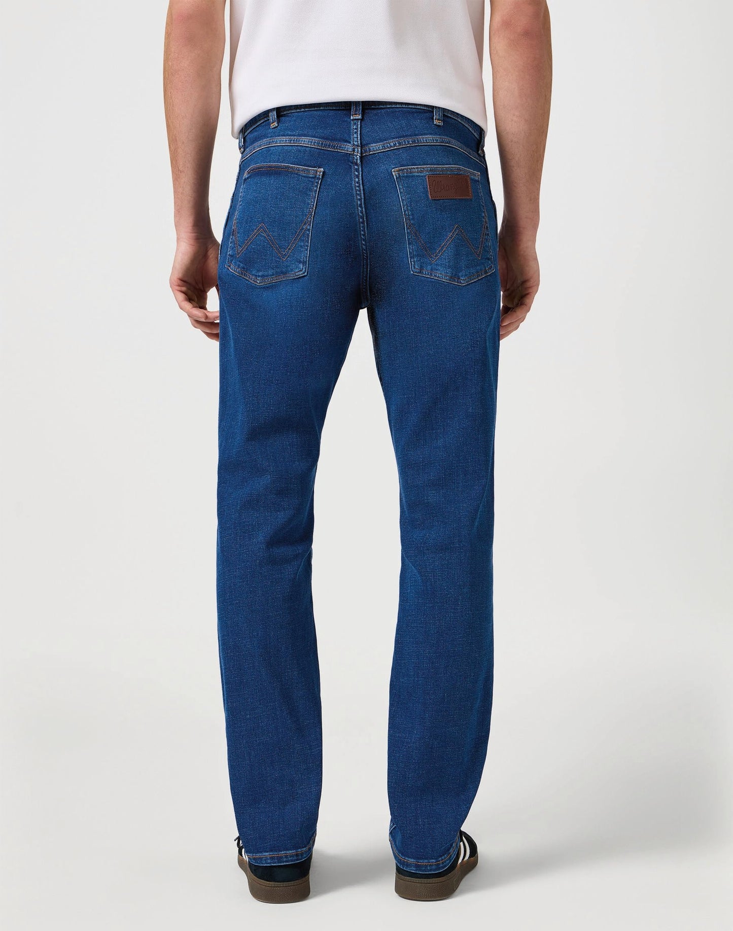 Jean Wrangler Greensboro pour homme - coupe droite classique - bleu - W32 L34