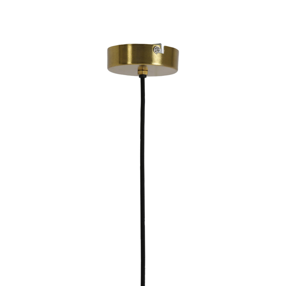 Light & Living Lampe suspendue Pleat - Ø30x17 cm - Blanc mat/Doré