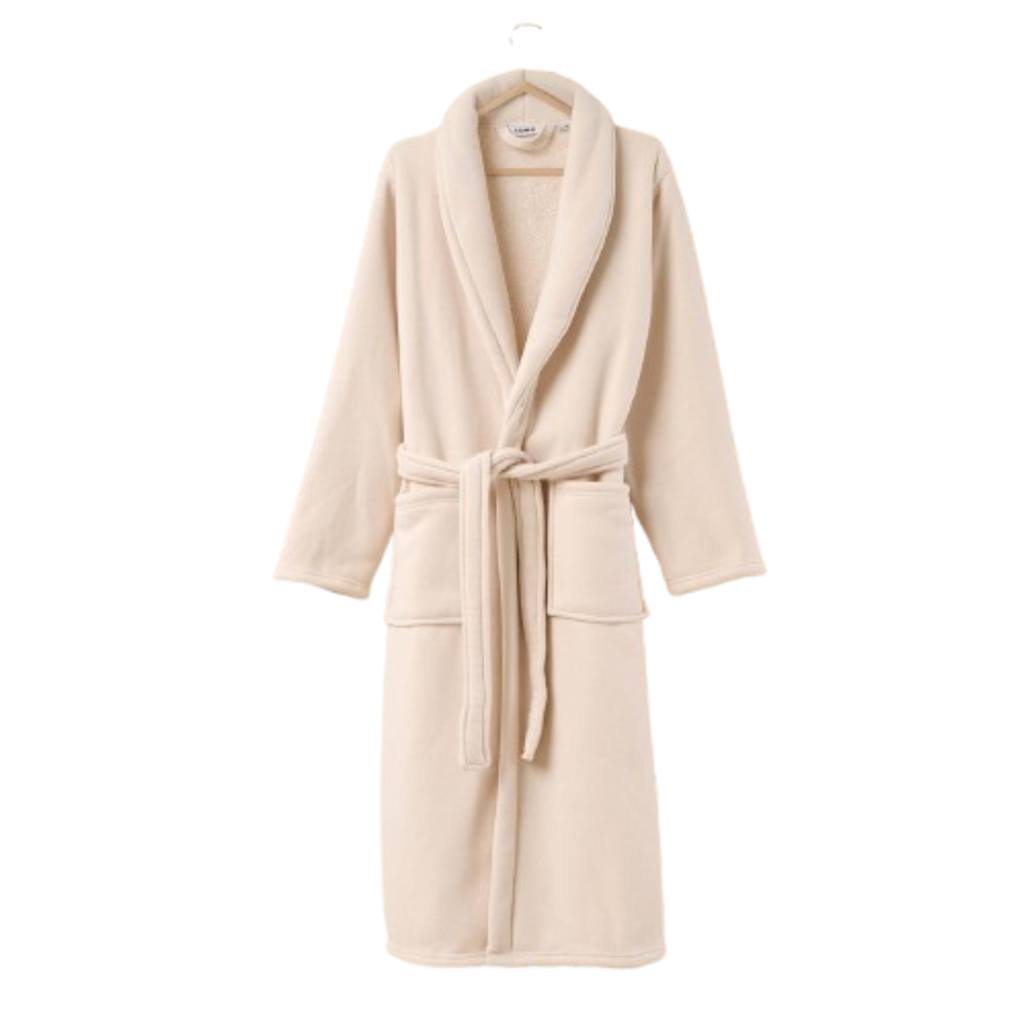 SJUMO Peignoir - Crème d'amande - Taille L/XL - Ultra-doux et durable