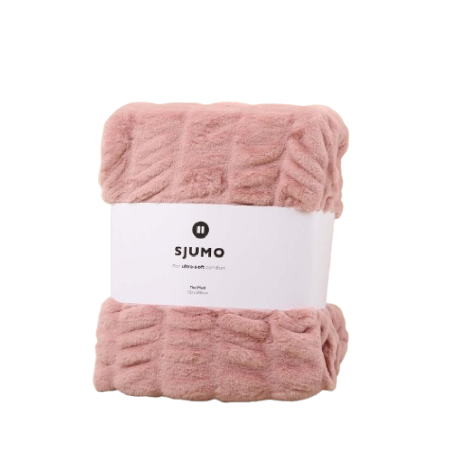 Sjumo Plaid Faux Fur - 150 x 200 cm - Candy Cloud - Ultra Soft & Luxurious