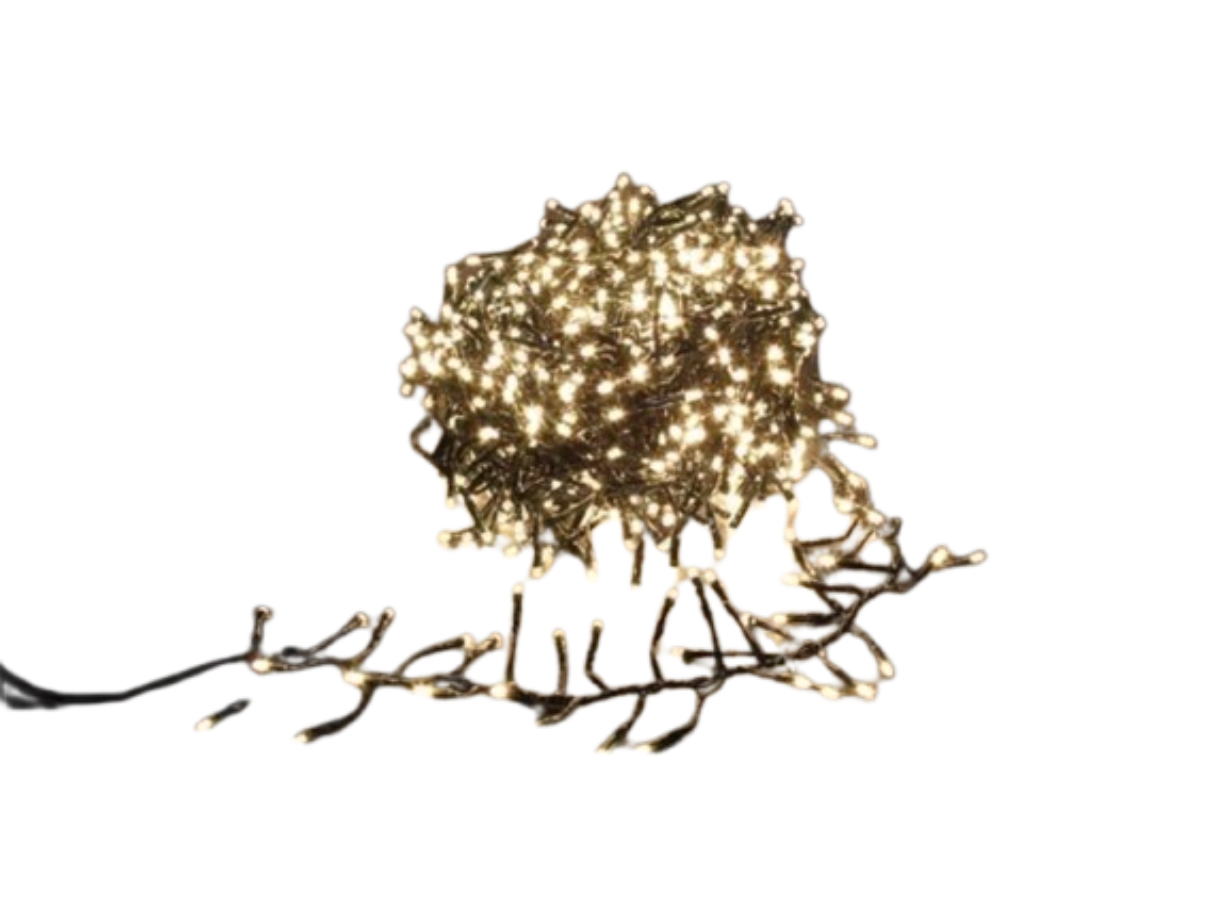 twistlight Cordon lumineux LED - 18 m - 1530 LED blanc chaud - cordon noir - Ø 5 mm