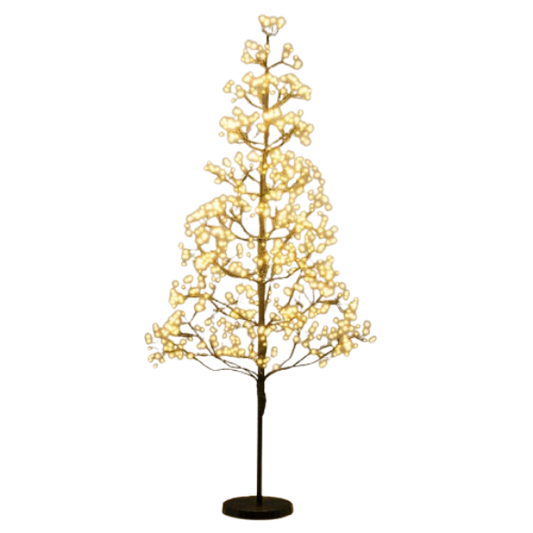 Coast Light Tree Arbre artificiel avec lumières - 120 cm - 800 LED blanc chaud - Noir